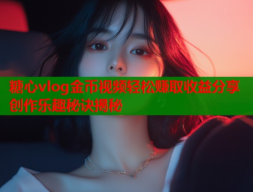 糖心vlog金币视频轻松赚取收益分享创作乐趣秘诀揭秘