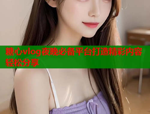糖心vlog夜晚必备平台打造精彩内容轻松分享