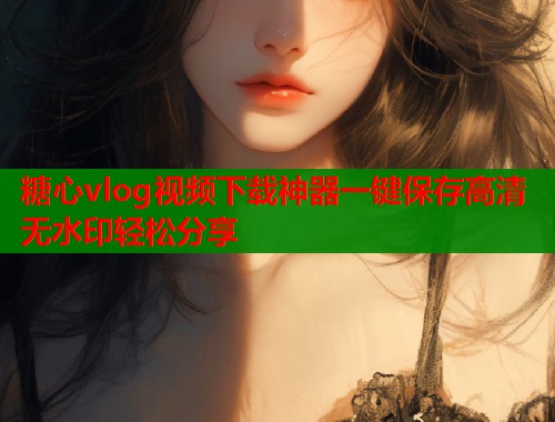 糖心vlog视频下载神器一键保存高清无水印轻松分享  第2张