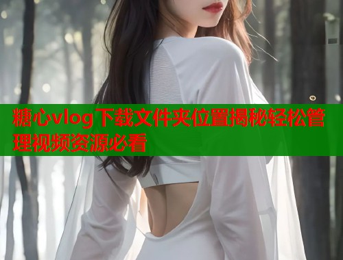 糖心vlog下载文件夹位置揭秘轻松管理视频资源必看