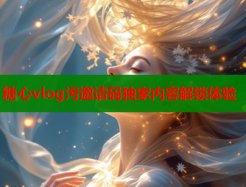 糖心vlog污邀请码独家内容解锁体验  第2张